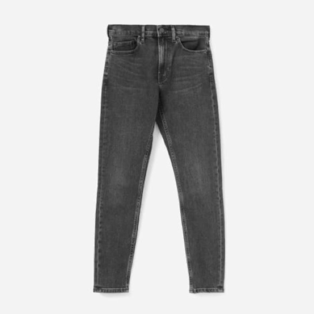 Everlane black mid rise skinny jeans